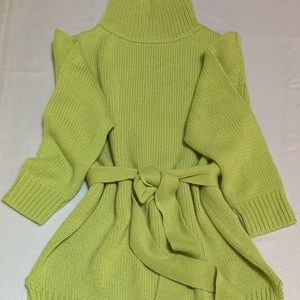 NWOT Neon Hi-Lo Sweater Dress, Small